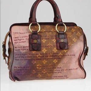 Louis Vuitton Richard Prince Jokes Snakeskin bag